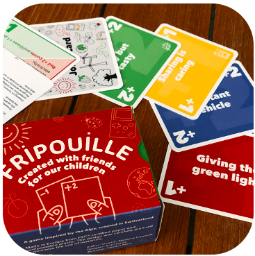 Fripouille English version Fripouille is a fun card game about environmental sustainability, promoting sustainable development