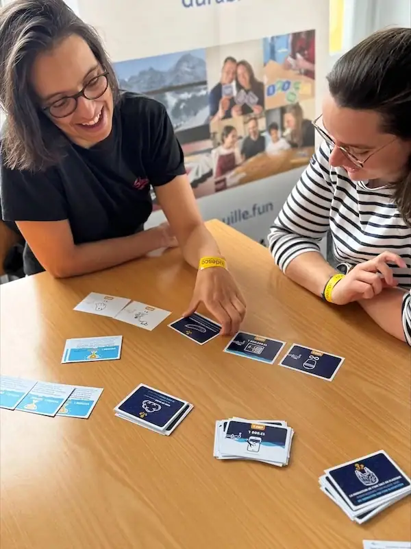Gibb's jeu de cartes sensibilisant aux enjeux de consommation de l'eau